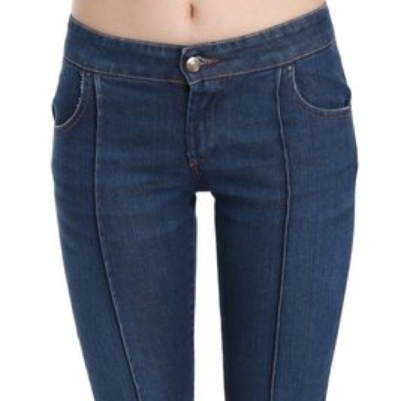 ROBERTO CAVALLI low rise flare jeans with snake hard wear and no pockets - Picture 7 of 8